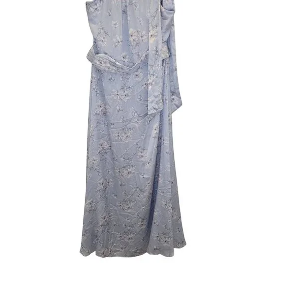 NWT Sachin & Babi Kayla Halter Wildflowers Blue Floral Sleeveless Holiday Dress - Picture 4 of 14